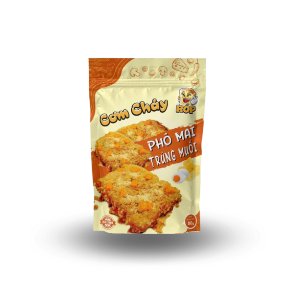 Cơm cháy phô mai trứng muối ST25 - 80 gram