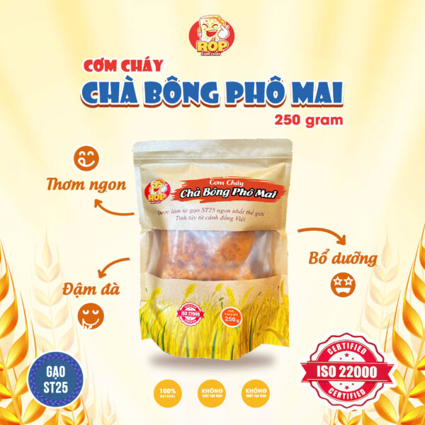 Cơm cháy chà bông phô mai ST25 - 250 gram